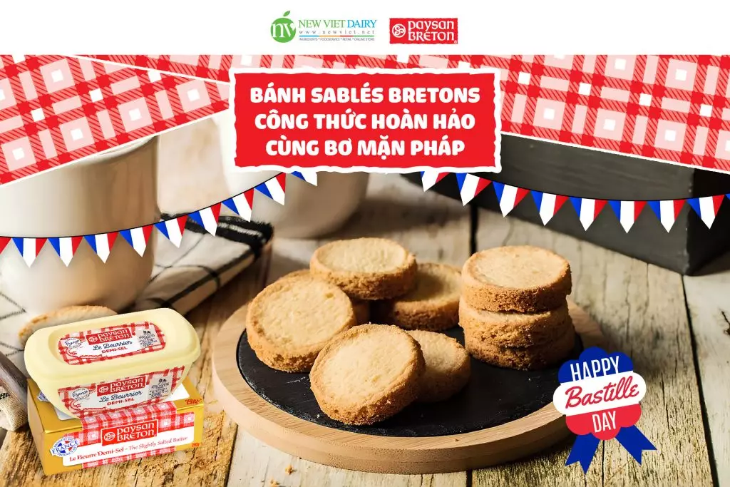 BÁNH SABLÉS BRETONS – CÔNG THỨC HOÀN HẢO CÙNG BƠ MẶN PHÁP